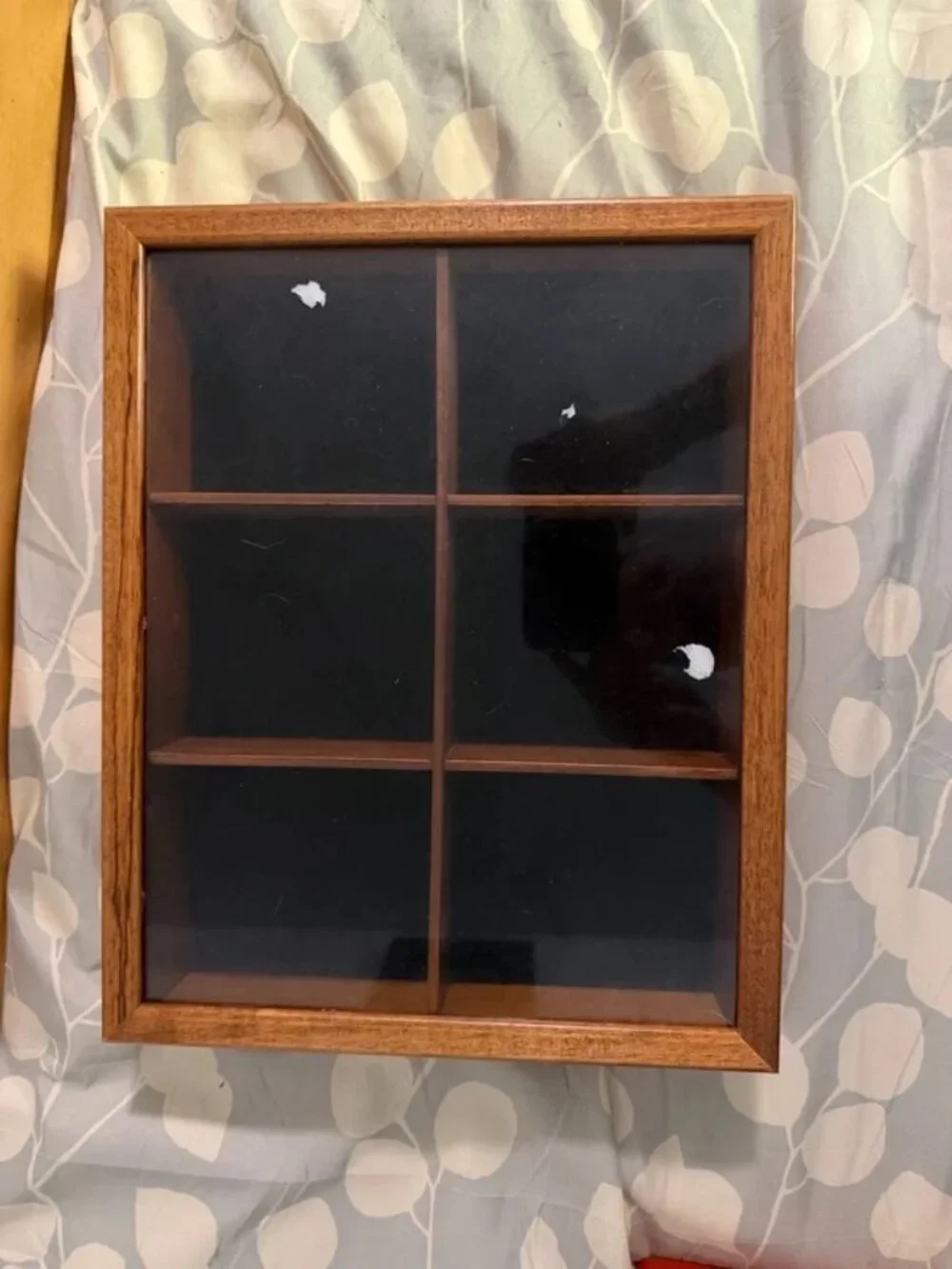 Enclosed Trinket Shelf / Shadow Box Solid Wood